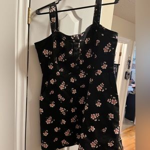 No boundaries Denim dress floral print size XL